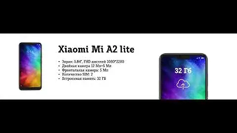 Заставка для мультимедийного сенсорного экрана в салоне Теле2. Модель телефона Xiaomi Mi A2 lite